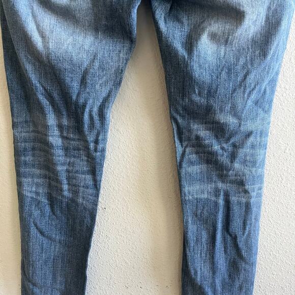 Miss Me Medium Wash Angel Wing Sparkly Skinny Jeans Size 28 Style JE533052L - Picture 10 of 14